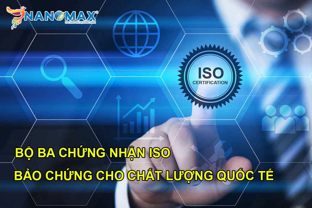 Bộ ba chứng nhận iso bảo chứng cho chất lượng quốc tế của sơn...